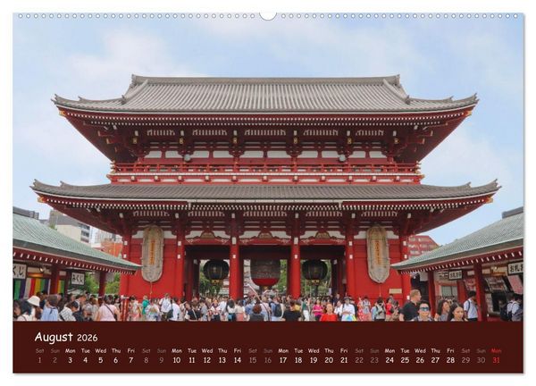 Produktbild: Japan - modern and traditional (High Quality Premium Wall Calendar 2026 DIN A2 landscape),CALVENDO 12 Month Wall Calendar