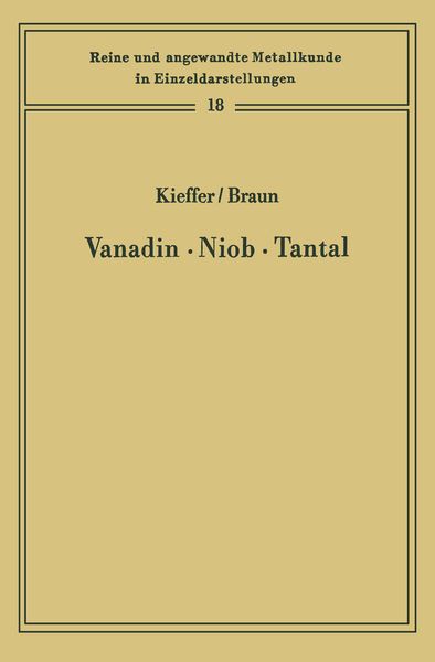 Produktbild: Vanadin Niob &middot; Tantal