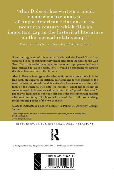 Produktbild: Anglo-American Relations in the Twentieth Century
