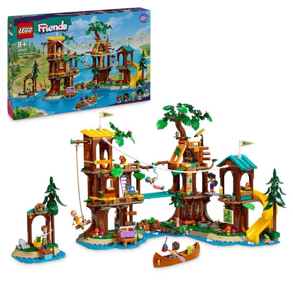 LEGO Friends Baumhaus im Abenteuercamp, Spielset Outdoor-Abenteuer 42631