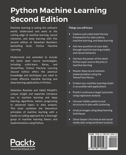 Produktbild: Python Machine Learning - Second Edition