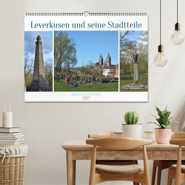 Produktbild: Leverkusen und seine Stadtteile (Wandkalender 2027 DIN A2 quer), CALVENDO Monatskalender