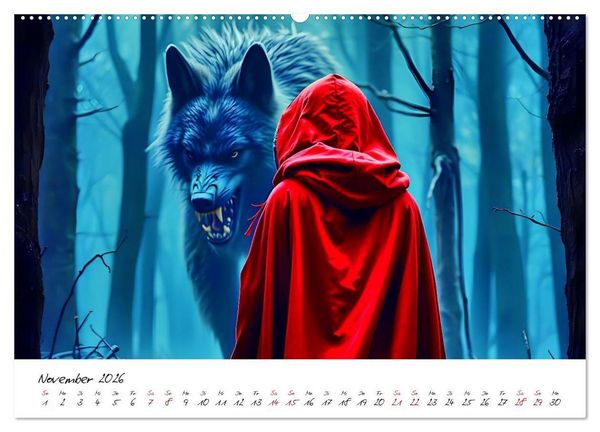 Produktbild: Dunkle M&auml;rchenwelten (Wandkalender 2026 DIN A2 quer), CALVENDO Monatskalender