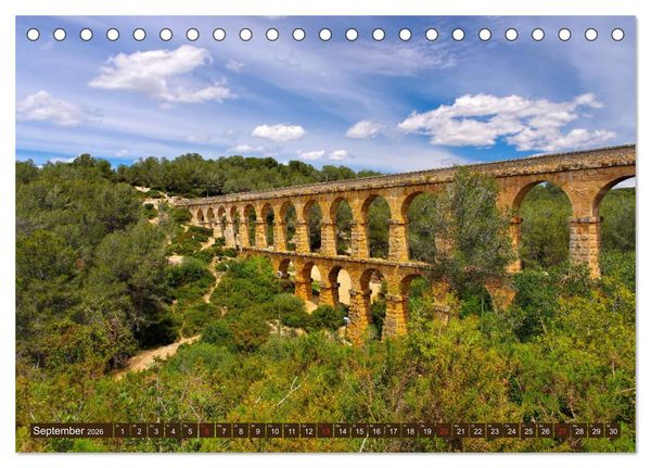 Produktbild: Costa de Ponent - Unterwegs zwischen Barcelona und Tarragona (Tischkalender 2026 DIN A5 quer), CALVENDO Monatskalender