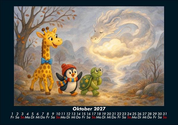 Produktbild: Nala, Pico & Taz in der Drachenwelt 2027 Fotokalender DIN A5