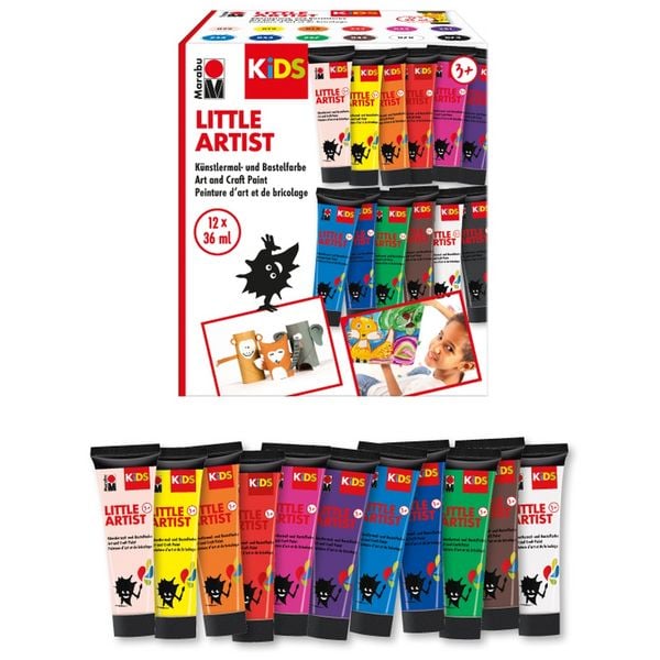 Produktbild: Marabu KiDS Malfarbe Little Artist 12x36ml