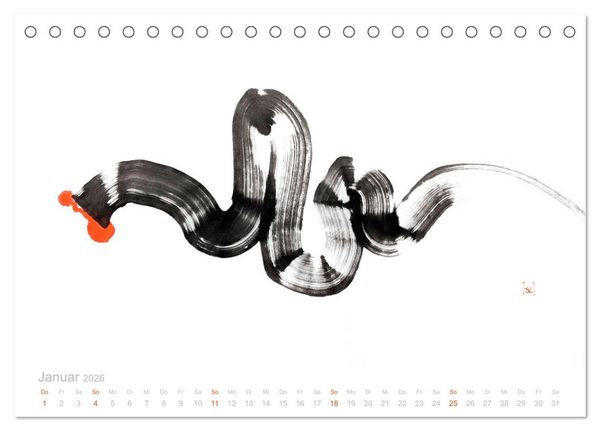 Produktbild: Simply Black and White/ Einfach Schwarz und Weiss - Kunst (Tischkalender 2026 DIN A5 quer), CALVENDO Monatskalender