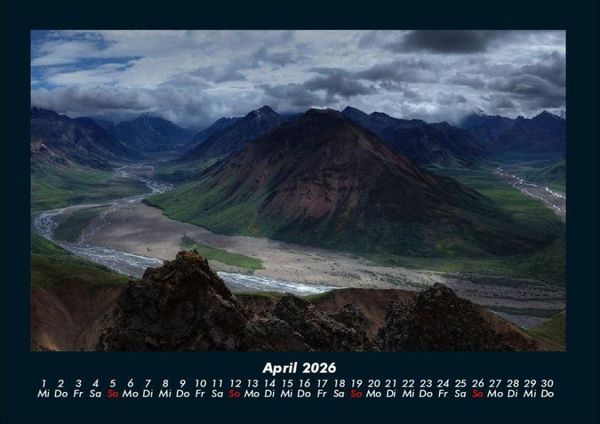 Produktbild: Bergige Welten 2026 Fotokalender DIN A4