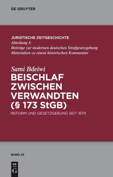 Produktbild: Beischlaf zwischen Verwandten (&sect; 173 StGB)