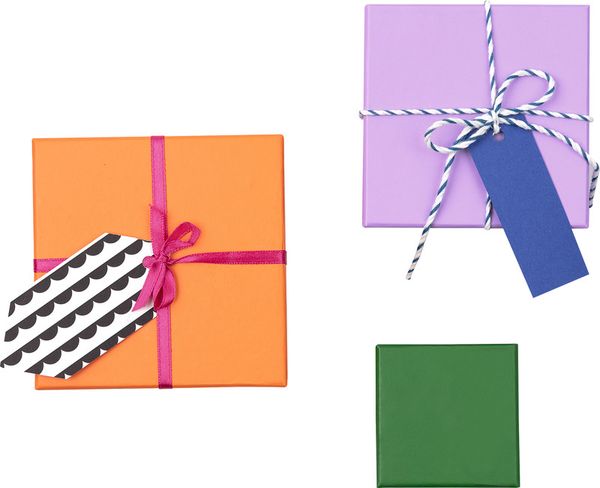 Produktbild: FOLIA&reg; Geschenkboxen, farbig sortiert intensiv