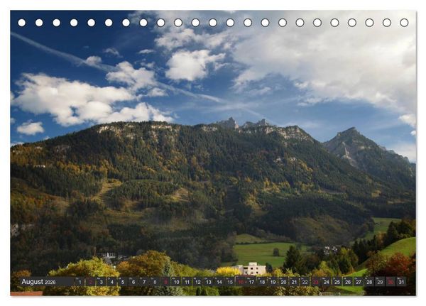 Produktbild: Vorarlberg in &Ouml;sterreich (Tischkalender 2026 DIN A5 quer), CALVENDO Monatskalender