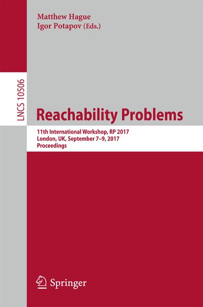 Produktbild: Reachability Problems