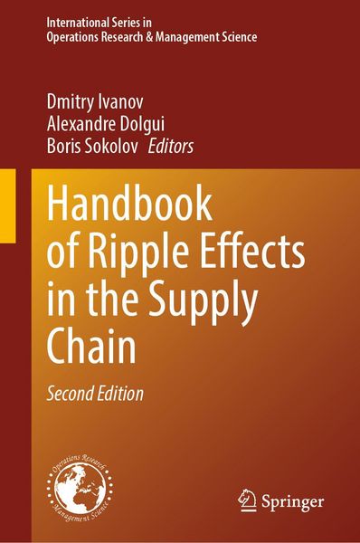 Produktbild: Handbook of Ripple Effects in the Supply Chain