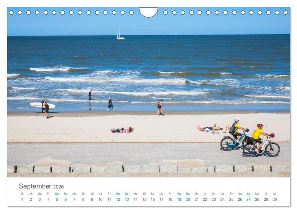 Produktbild: Norderney Sehnsuchtskalender (Wandkalender 2026 DIN A4 quer), CALVENDO Monatskalender