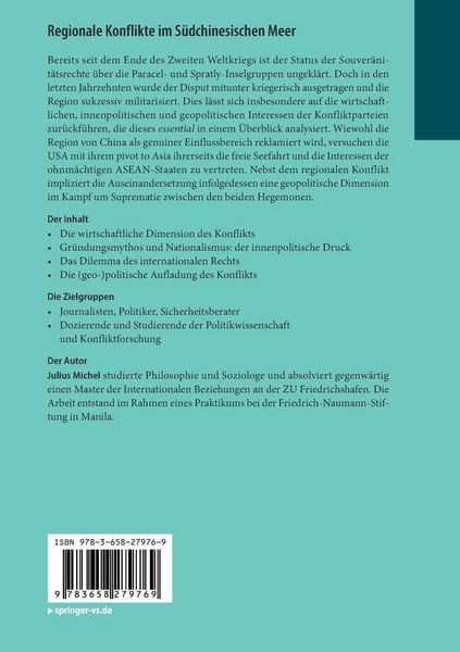 Produktbild: Regionale Konflikte im S&uuml;dchinesischen Meer