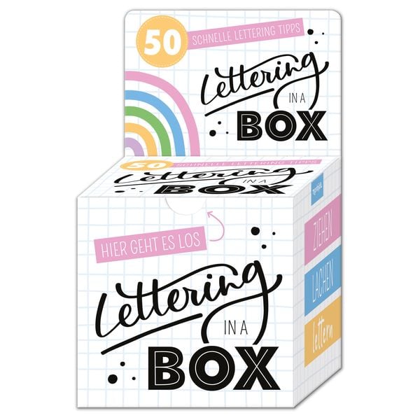 Produktbild: Lettering in a Box - 50 schnelle Letteringtipps - ziehen lachen lettern