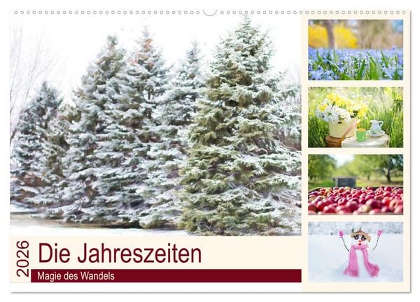 Produktbild: Die Jahreszeiten. Magie des Wandels (Wandkalender 2026 DIN A2 quer), CALVENDO Monatskalender
