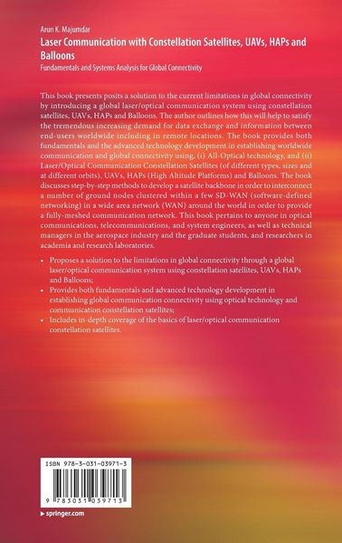 Produktbild: Laser Communication with Constellation Satellites, UAVs, HAPs and Balloons