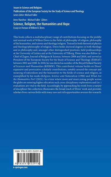 Produktbild: Science, Religion, the Humanities and Hope