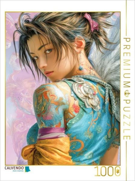 Produktbild: CALVENDO Puzzle Taatoo Frauen in Manga-&Auml;sthetik | 1000 Teile Lege-Gr&ouml;&szlig;e 64x48cm Foto-Puzzle f&uuml;r gl&uuml;ckliche Stunden
