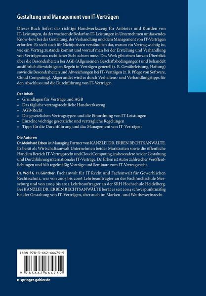 Produktbild: Gestaltung und Management von IT-Vertr&auml;gen