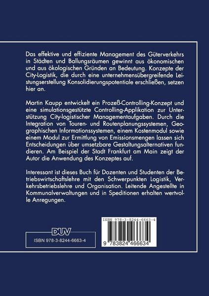 Produktbild: City-Logistik als kooperatives G&uuml;terverkehrs-Management
