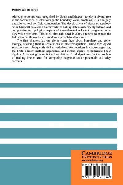 Produktbild: Electromagnetic Theory and Computation