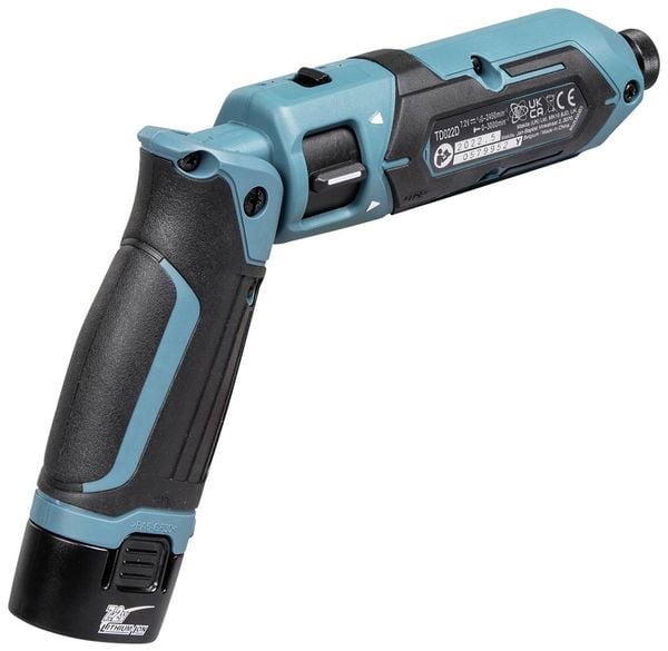 Produktbild: Makita TD022DSE Schlagschrauber 7.2V 1.5Ah Li-Ion inkl. 2. Akku, inkl. Tasche