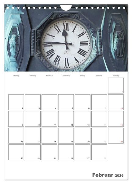 Produktbild: Historische Uhren (Wandkalender 2026 DIN A4 hoch), CALVENDO Monatskalender