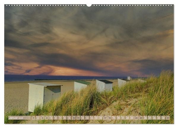 Produktbild: Zeeland - Wasser, Sand und Meer (Wandkalender 2026 DIN A2 quer), CALVENDO Monatskalender