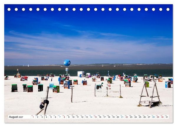 Produktbild: The German North Sea coast (Desk Calendar 2027 DIN A5 landscape), CALVENDO 12 Month DeskCalendar