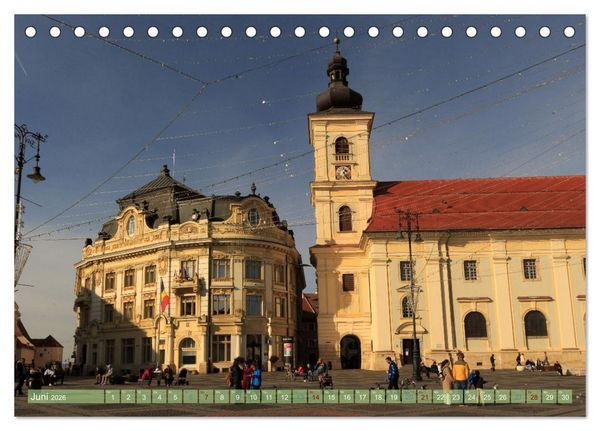 Produktbild: Zauberhaftes Sibiu - Die Perle Siebenb&uuml;rgens in Rum&auml;nien (Tischkalender 2026 DIN A5 quer), CALVENDO Monatskalender