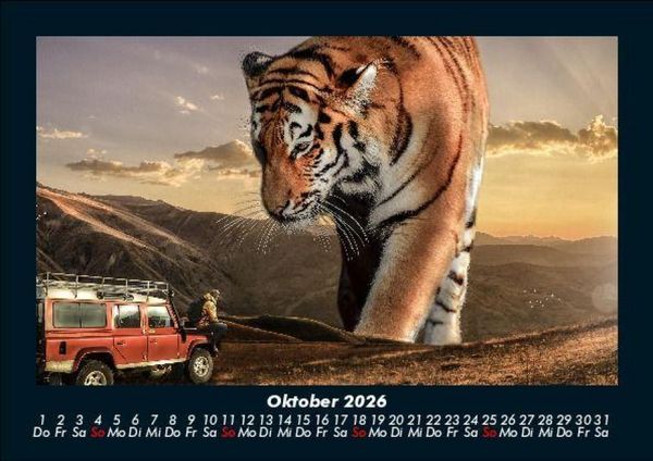 Produktbild: Tiger 2026 Fotokalender DIN A5