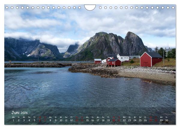 Produktbild: VESTERALEN UND LOFOTEN - Inselparadies im Eismeer (Wandkalender 2026 DIN A4 quer), CALVENDO Monatskalender