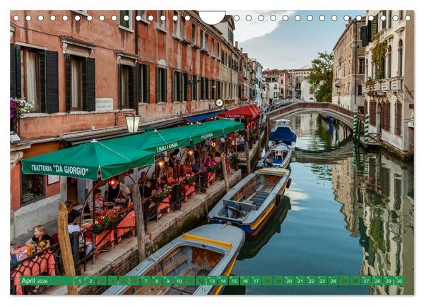 Produktbild: Venedig - Traum in der Lagune (Wandkalender 2026 DIN A4 quer), CALVENDO Monatskalender