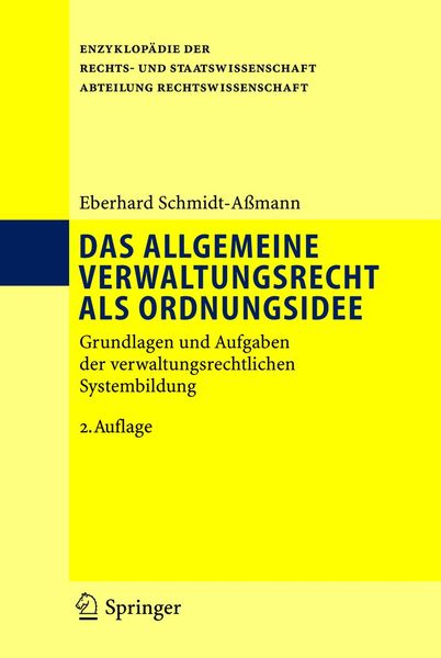 Produktbild: Das allgemeine Verwaltungsrecht als Ordnungsidee