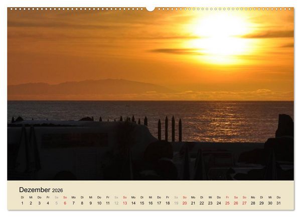 Produktbild: Teneriffa 2026 (Wandkalender 2026 DIN A2 quer), CALVENDO Monatskalender