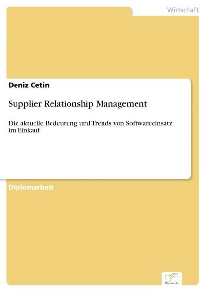 Produktbild: Supplier Relationship Management