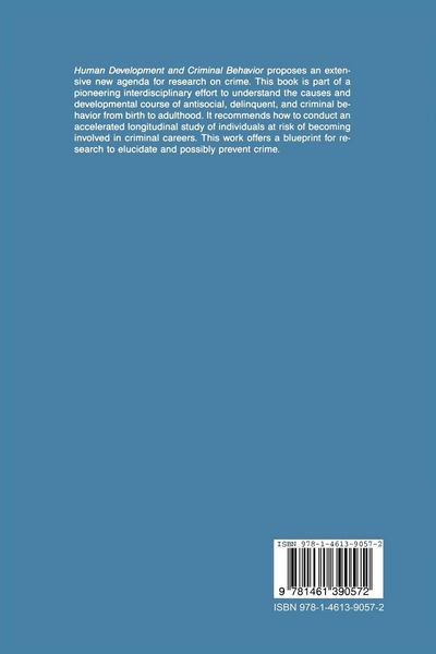 Produktbild: Human Development and Criminal Behavior