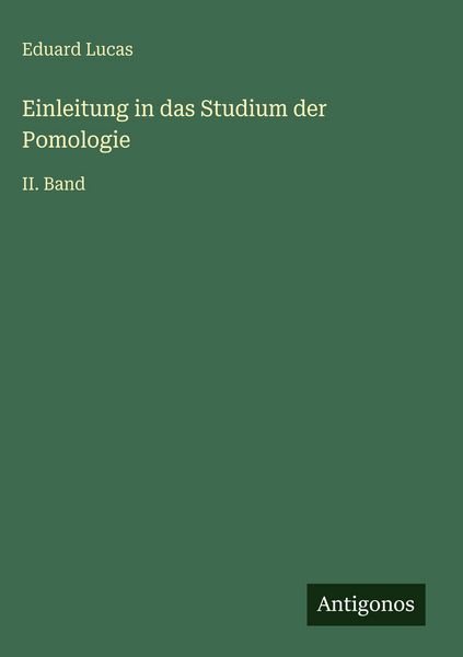 Produktbild: Einleitung in das Studium der Pomologie