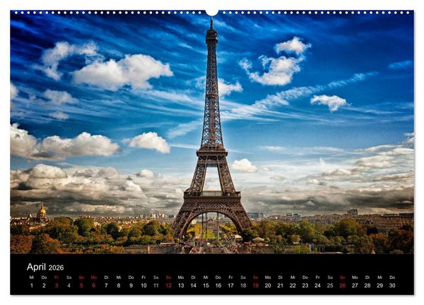 Produktbild: Paris - Impressionen einer Weltstadt (hochwertiger Premium Wandkalender 2026 DIN A2 quer), Kunstdruck in Hochglanz