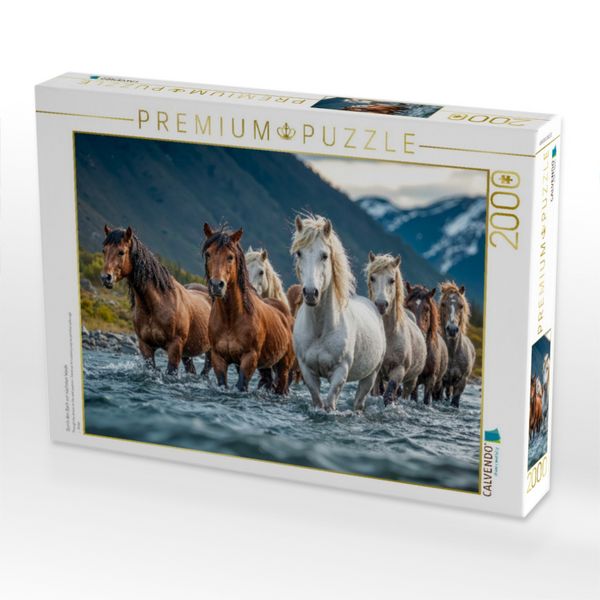 Produktbild: CALVENDO Puzzle Durch den Bach zur n&auml;chsten Weide | 2000 Teile Lege-Gr&ouml;&szlig;e 90x67cm Foto-Puzzle f&uuml;r gl&uuml;ckliche Stunden