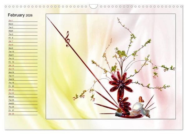 Produktbild: Enchanting Ikebana (Wall Calendar 2026 DIN A3 landscape), CALVENDO 12 Month Wall Calendar
