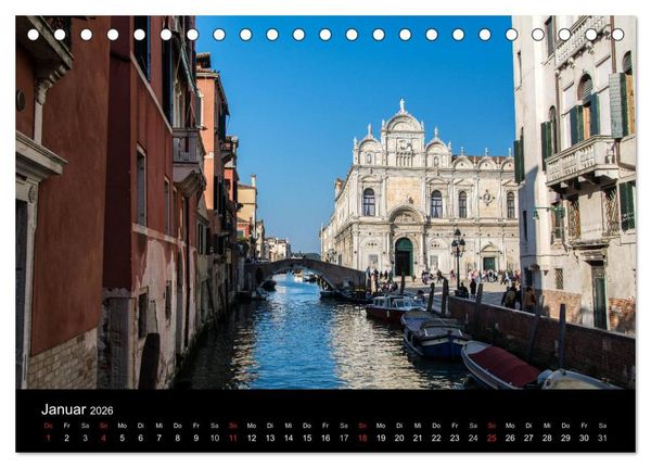 Produktbild: Venedig - la Serenissima (Tischkalender 2026 DIN A5 quer), CALVENDO Monatskalender