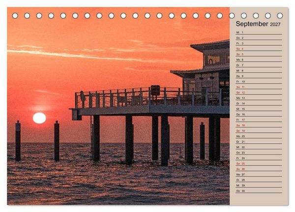 Produktbild: Timmendorfer Strand - Urlaubsimpressionen (Tischkalender 2027 DIN A5 quer), CALVENDO Monatskalender