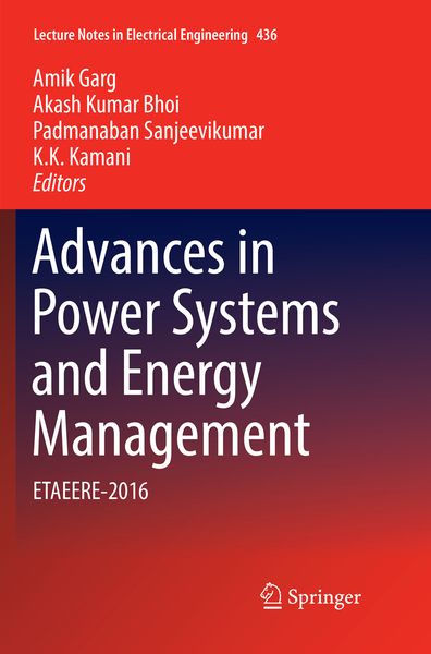 Produktbild: Advances in Power Systems and Energy Management
