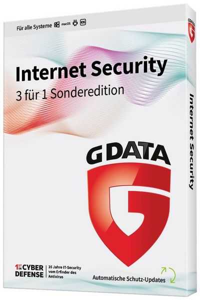 Produktbild: G DATA Internet Security 3 für 1