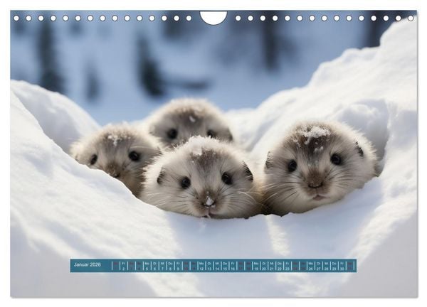 Produktbild: Nach Art der Lemminge (Wandkalender 2026 DIN A4 quer), CALVENDO Monatskalender