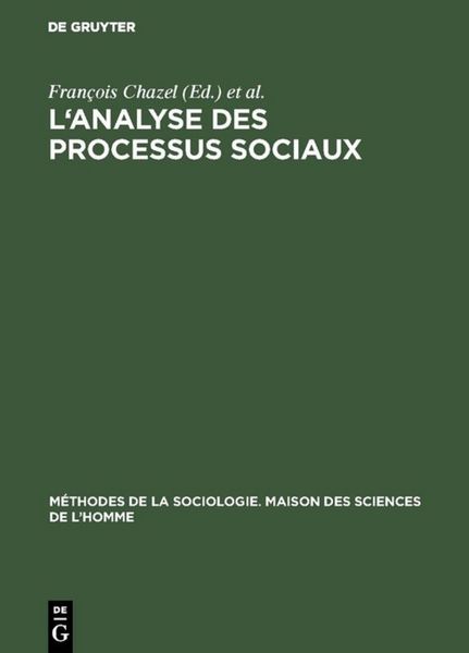 Produktbild: L'analyse des processus sociaux