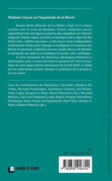 Produktbild: Madame Guyon ou l'inqui&eacute;tude de la libert&eacute;